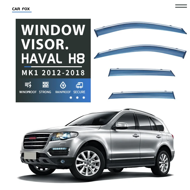 

For HAVAL H8 2012-2018 Car Window Visor Awning Shelters Windshield Side Window Rain Guard Shade Auto Accessories Car Styling