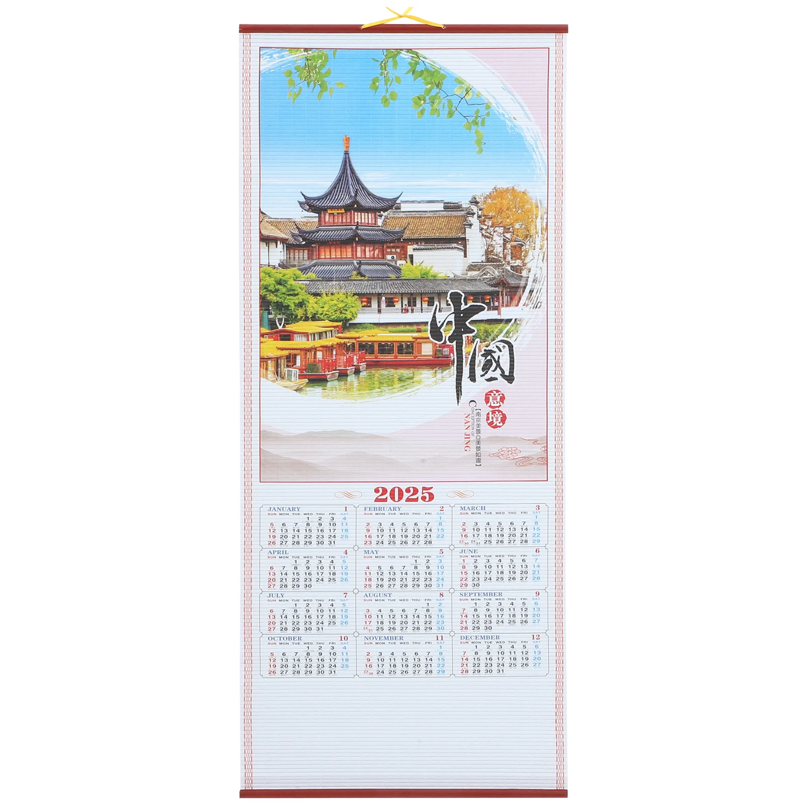 

Year of The Snake Hanging Scroll Calendar Small Wall Planning Delicate Monthly Household Paper Office Child Digital