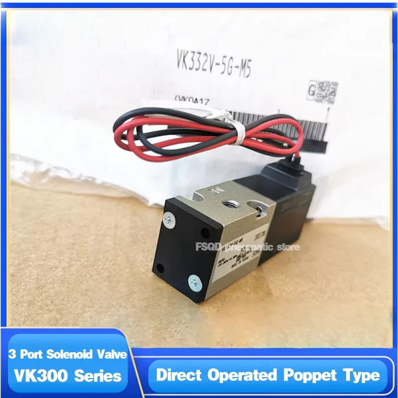 VK332-5G-01 VK332-5G-M5 VK332V-5G-M5 VK332 VK332V-5G 5D 5DZ 5GS-01 M5-F 3 Port Solenoid Valve Direct Operated Poppet Type