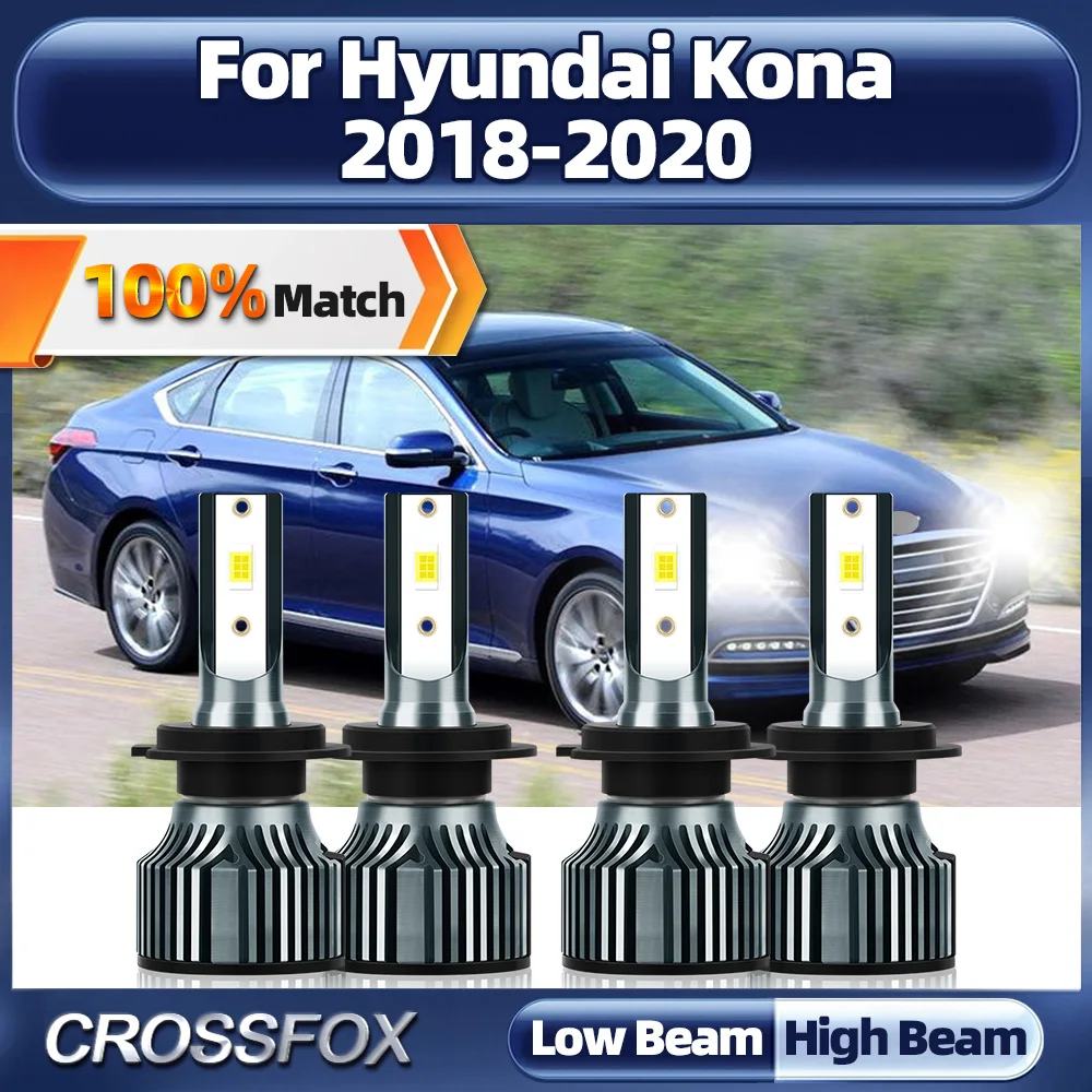 

240W H7 Canbus No Error LED Headlight 40000LM Super Bright Car Lights Bulbs 12V 6000K White For Hyundai Kona 2018 2019 2020