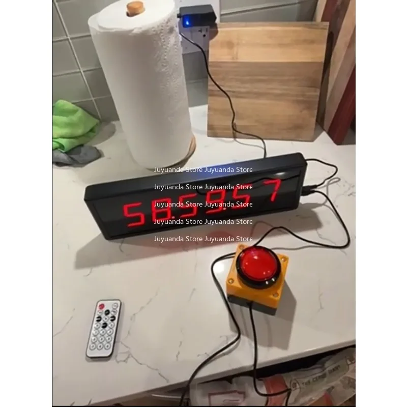 

Таймер для тренировок, с функцией точного отсчета времени, светодиодным цифровым дисплеем, для соревнований, подключаемый к сети.