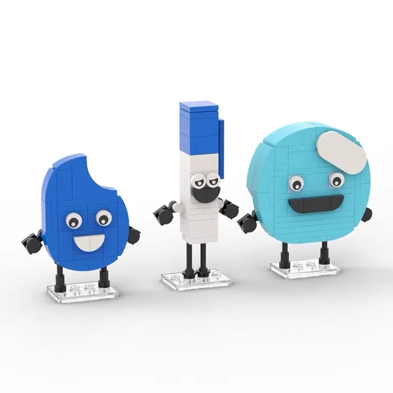 MOC Character Dolls Building Block Kit Model Assembly  Famous Animation Series Desktop Ornaments DIY Puzzle Toys Christmas Gift