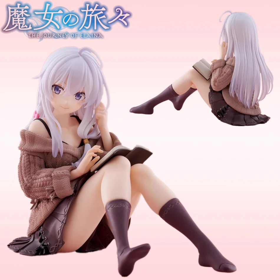 

Anime Figure Wandering Witch the Journey of Elaina PVC Desktop Cute Decorations Collection Doll Desktop Model Toy Kid Gifts