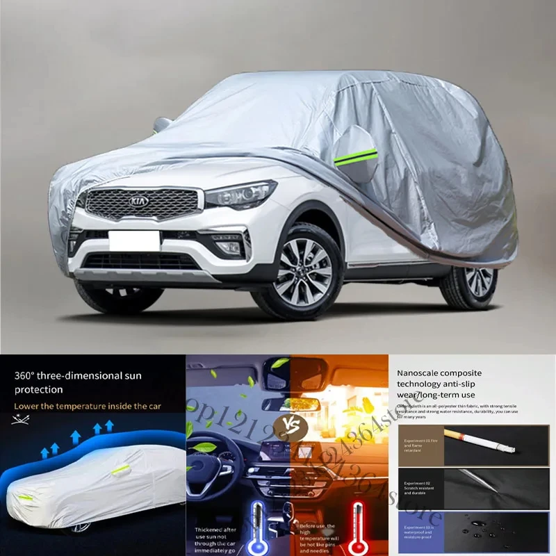 

Чехол для автомобиля KIA KX7, внешний чехол для автомобиля, наружная защита, полностью водонепроницаемые чехлы для автомобиля