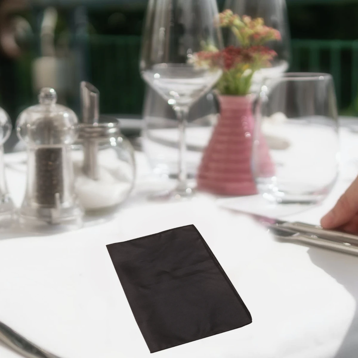 

12pcs Solid Color Placemat Washable Cup Wiping Cloth For Home Party Hotel Restaurant Use Tableware Pad Flatware Protector