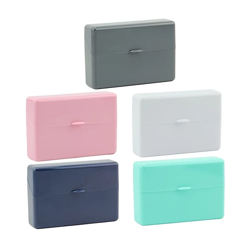 1pc Flip Top Multicolor Cigarette Box Pc Moisture Proof Dust Proof Pressure Resistant Portable Storage Case For Daily Carry