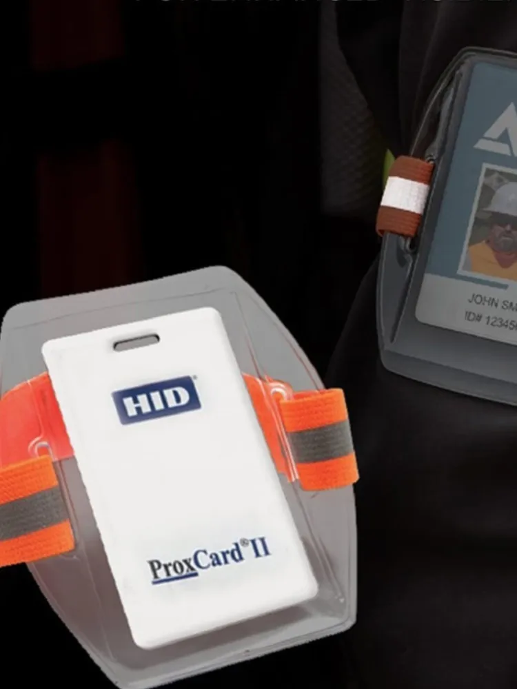 Storage Box With Lanyard Clear Waterproof Badge Case Id Credit Card Cash Holder Transparent Arm Hanging Portable Tool