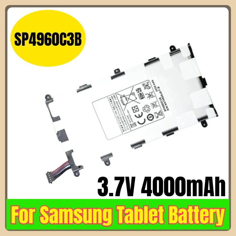 

SP4960C3B 3.7V 4000mAh Tablet Battery for Samsung Galaxy Tab2 Tab 2 7.0 7.0 Plus GT-P1000 GT-P3100 P1010 P6200 P3100 P3110