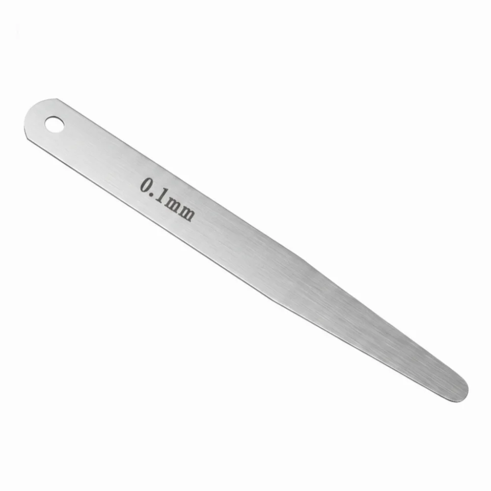 5pcs Stainless Steel Feeler Gauge Silver Thickness Filler Thickness Gage 100mm Metric Gap Measuring Tool Gap Measurement