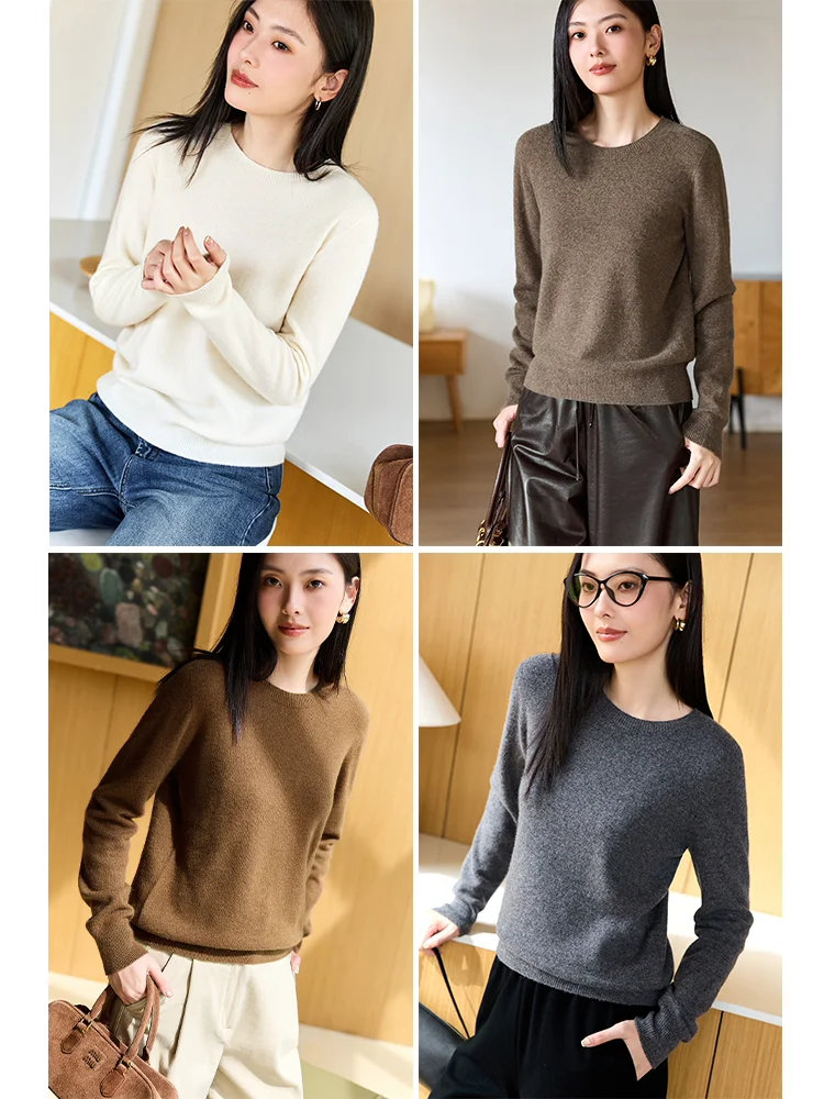 

Ningxia jian Winter All-Match Heavyweight Sl One-Piece Camere Wool Squirrel Fur Sweater Overhead Women's Casual Loo...