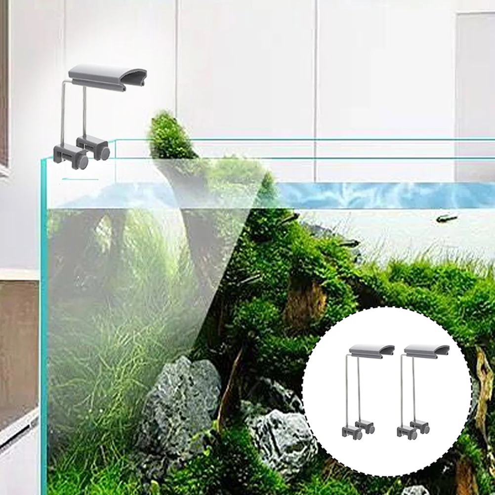 2Pcs Aquarium Light Stand LED Adjustable Tank Mount Bracket for Fish Tank Or Aquarium Light Riser with Height and -