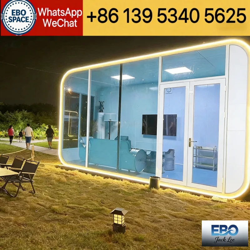 20ft Expandable Container House Prefab Modular Design Quick Installation 2 Bedroom Layout for Residential Resort Camp