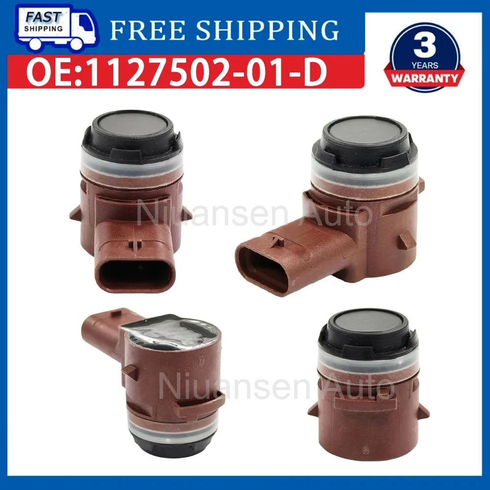 

Передний левый и задний правый бампер датчика парковки 1127502-01-D для 2016-2021 Tesla Model 3 S X Y 112750201D 1127502-01-C