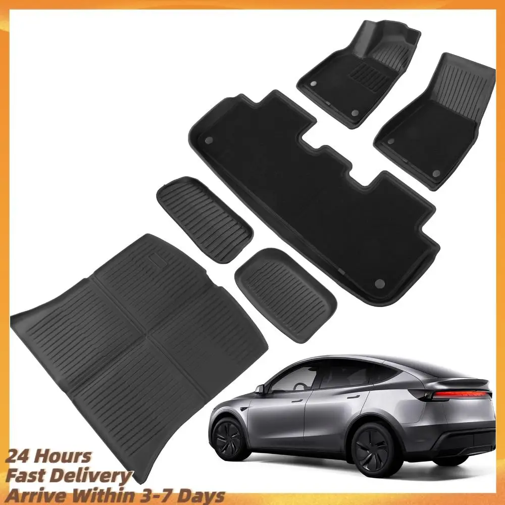

Car Mats and Cargo Liners TPE Full Set for Tesla Model Y Juniper 2025-2026 Car Floor Mats Fit for Tesla Model Y Accessories