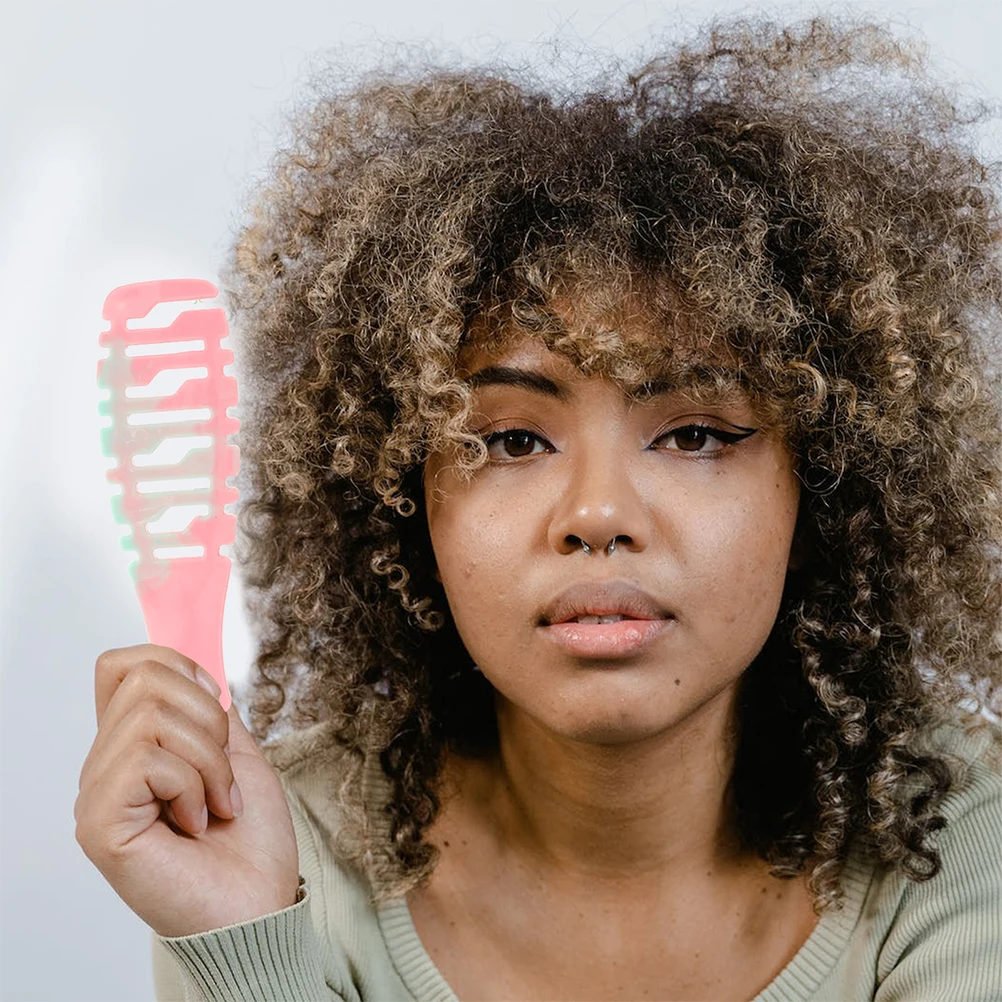 

2Pcs Hair Comb Massage Detangling Plastic Wide Tooth Comb for Curly Long Hair Scalp Care Styling Tool Women Hairbrush