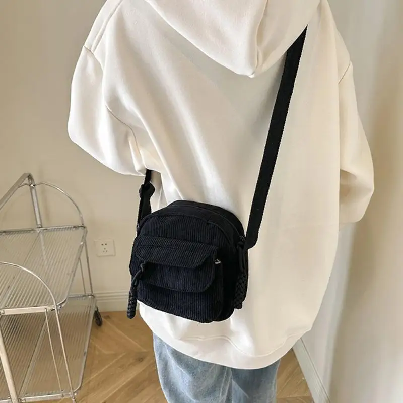 

Women Casual Crossbody Bag Zipper Closure Adjustable Shoulder Strap Large Capacity Multi Pockets Daily Messenger Bag