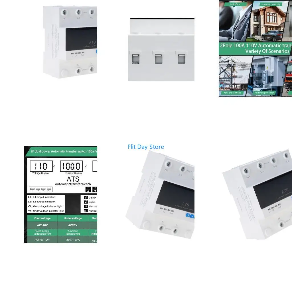 F92C Double Power Automatic Transfer Switches 100A With Monitoring & Safety Mechanism
