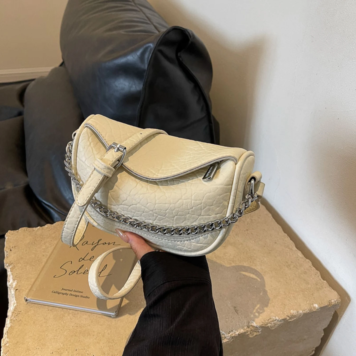 

Модная женская сумка через плечо с цепочкой - стильная сумка через плечо, универсальная сумка для пельменей из искусственной кожи