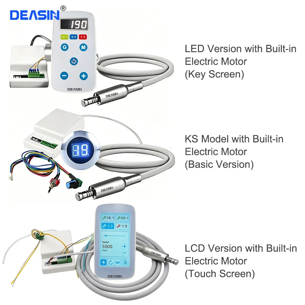 Dental Electric Build-in Micro Motor with Brushless Motor Internal Spray LED Light For Dentistry Equipment Dental Chair
