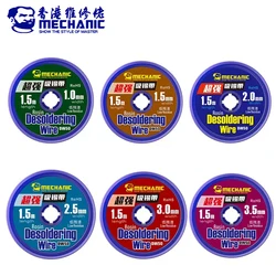 Mèche de soudure de bain mécanique, fil à mailles à dessouder, 1.0mm, 1.5mm, 2.0mm, 2.5mm, 3.0mm, longueur 3.5m, BGA 18, dissolvant, outils de soudage