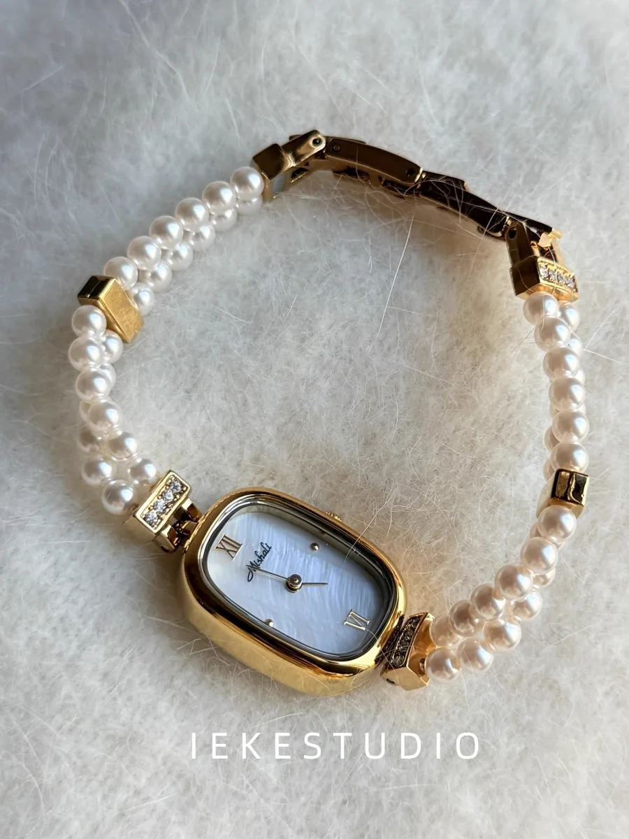 Gold Vintage Style Women'S Watch, Sophisticated And Stylish Design, Trendy Quartz Watch, Women'S Fashion Watch, Watch Accessory.