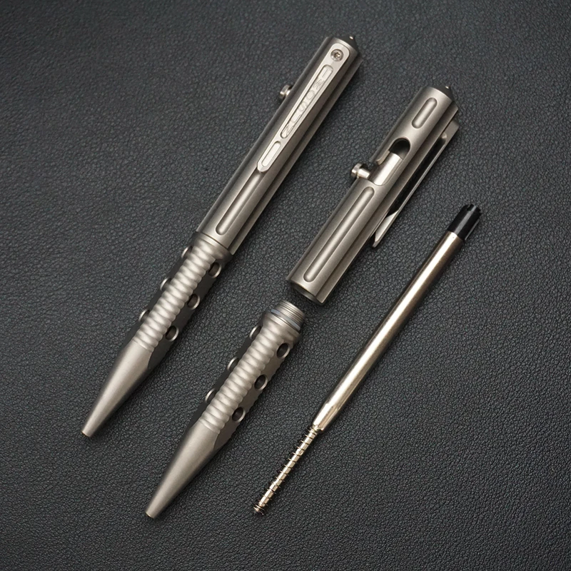 Multifunctional Titanium Alloy Ballpoint Pen ,Portable EDC Tool, Perfect for Outdoor Activities & Daily Signature