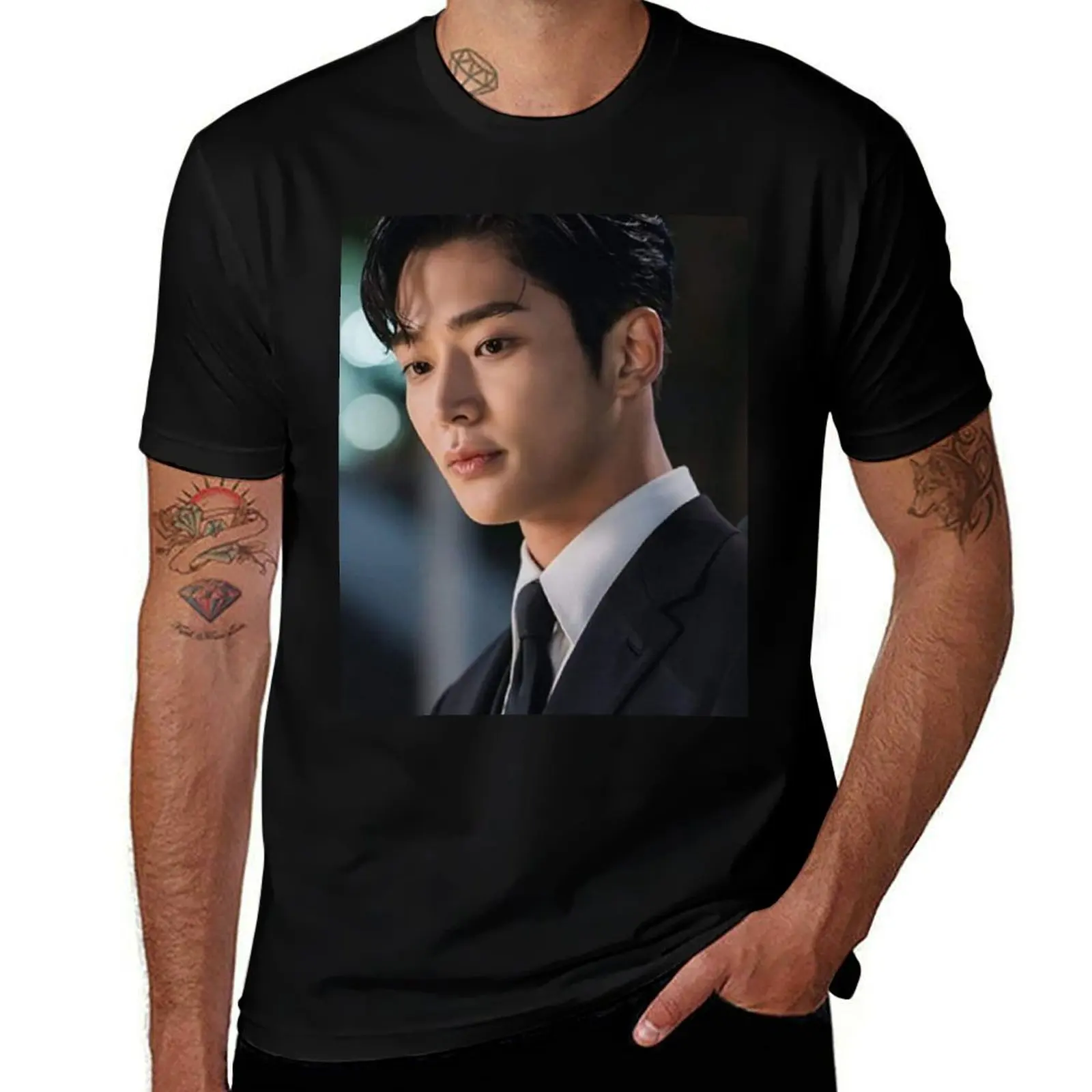

Rowoon actor T-Shirt for a boy plus size tops heavyweights tee shirts for men