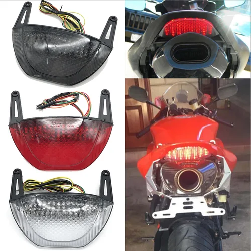 E-mark-Luz LED intermitente integrada para coche, luz trasera de freno para HONDA CBR600RR, CBR 600RR, 2007, 2008, 2009, 2011, 2012