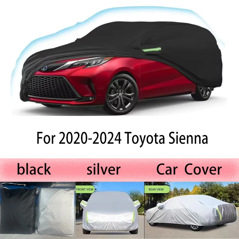 

Waterproof Car Cover For 2020-2024 Toyota Sienna Windproof Snowproof Rain Hail Sun UV Protection Full Outdoor Indoor Exterior