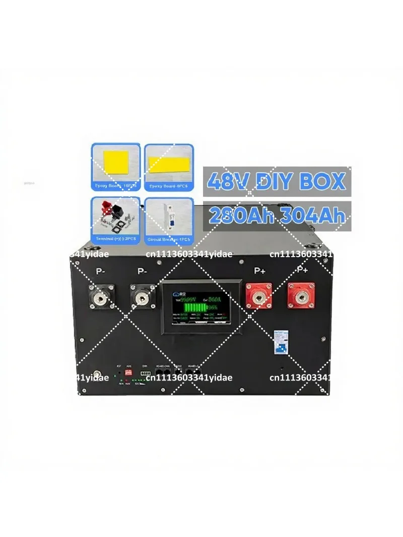 48V 51.2V 280Ah-320Ah LiFePO4 Battery Storage System DIY Assembly Case Kit