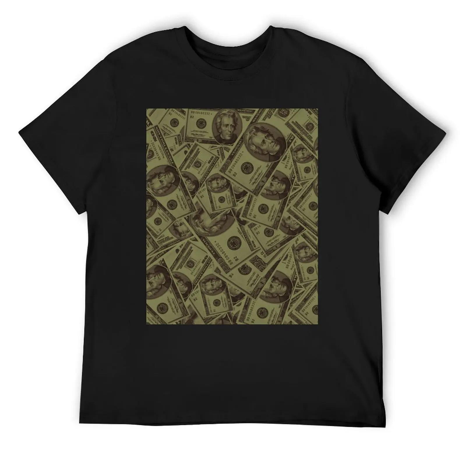 

20 DOLLAR BILL PATTERN MONEY CURRENCY PATTERN 20 DOLLARS PERFECT GIFT IDEA T-Shirt funny shirt cotton tee shirts for men