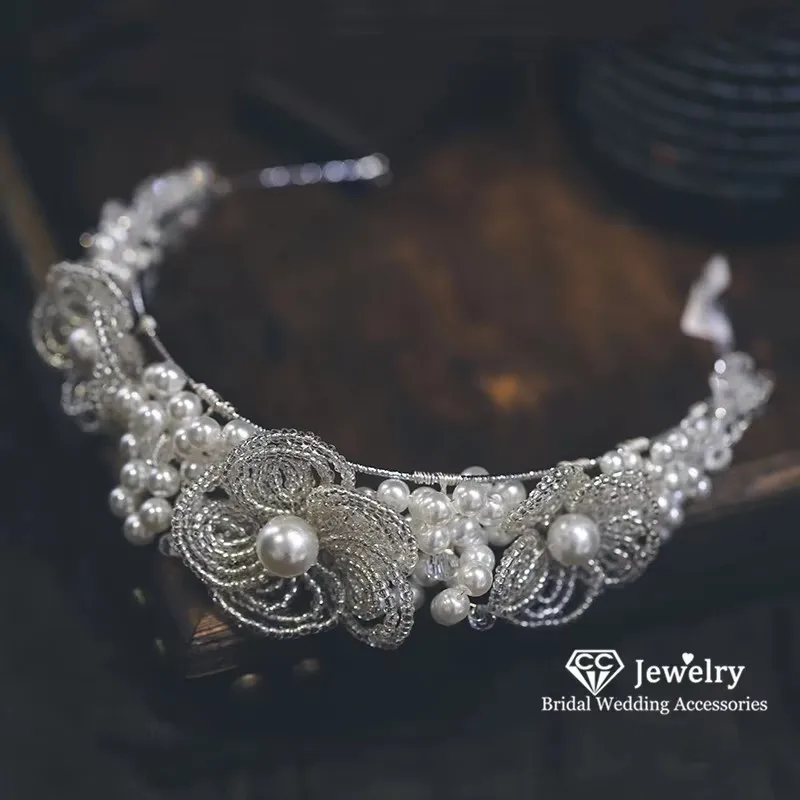 

CC повязка для волос женская повязка на голову ювелирные изделия свадебные аксессуары для волос для невесты тиара подружки невесты роскошный вечерние головной убор головной убор AN14