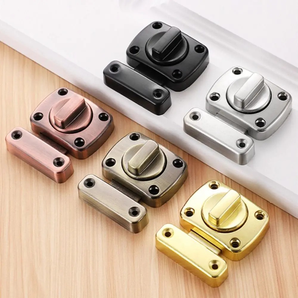Universal Sliding Gate Lock Door Lock Security Protection Right Angle Door Bolt No-punching Thickened Door Catch Buckle Home