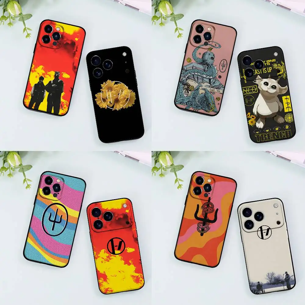 T-Twenty One P-Pilot-S Handyhülle Schwarze Schale für iPhone 17/16/15/13/14 Pro Max/ 11Plus/X/Xr/Xs Max/12mini Kompatible Modelle