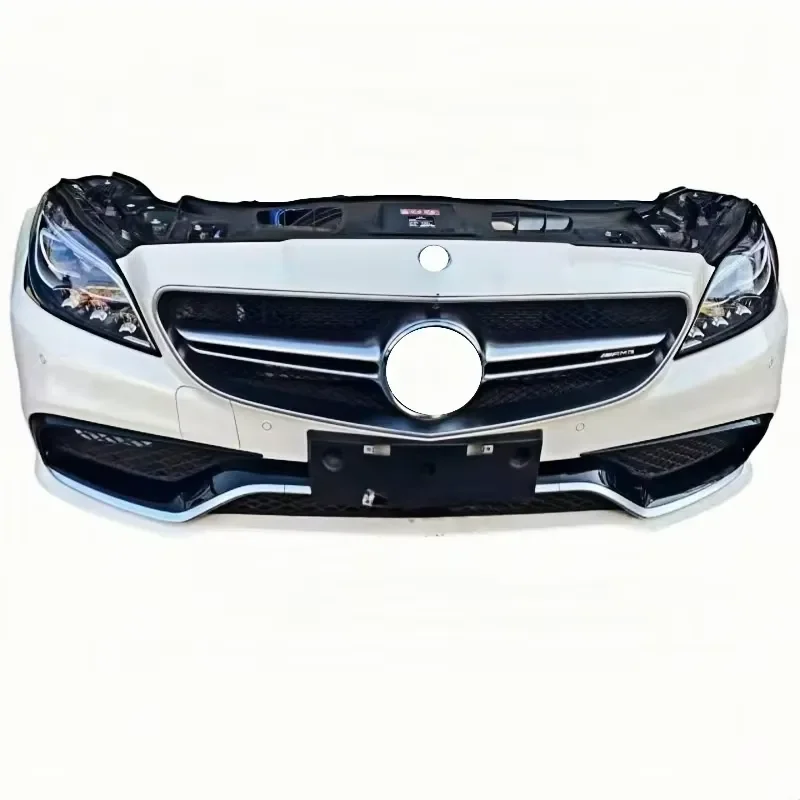 

FOR Mercedes CLS W218 Style Front Bumper Kit with Fog Light Used ABS Plastic Auto Car Upgrade Replacement
