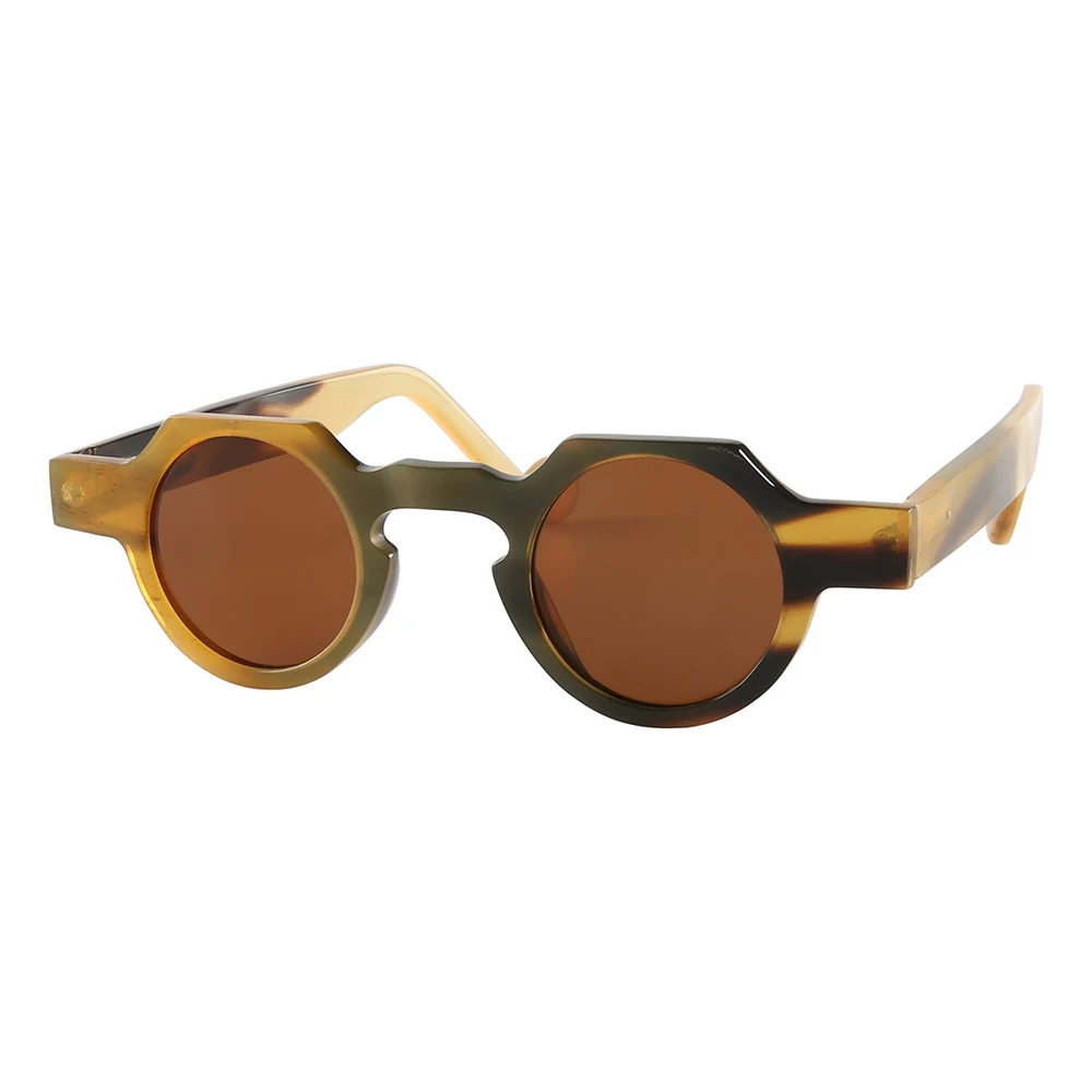 

2023 Classic Vintage Japan Style Handmade Genuine Natural Horn Sunglasses For Men Women Fashion Eyewear Luxury Eyeglasses