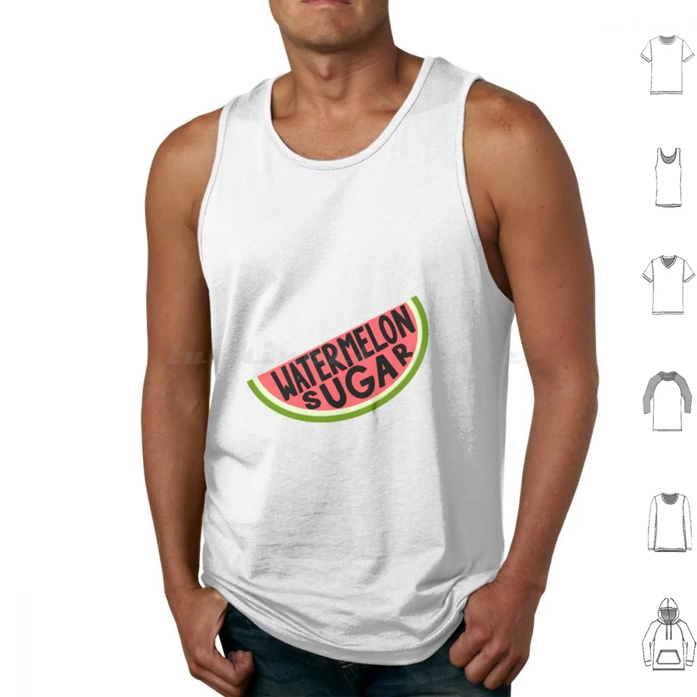 Watermelon Sugar! Tank Tops Print Cotton Watermelon Sugar Fine Line Watermelon Sugar High Lights Up Adore You Falling