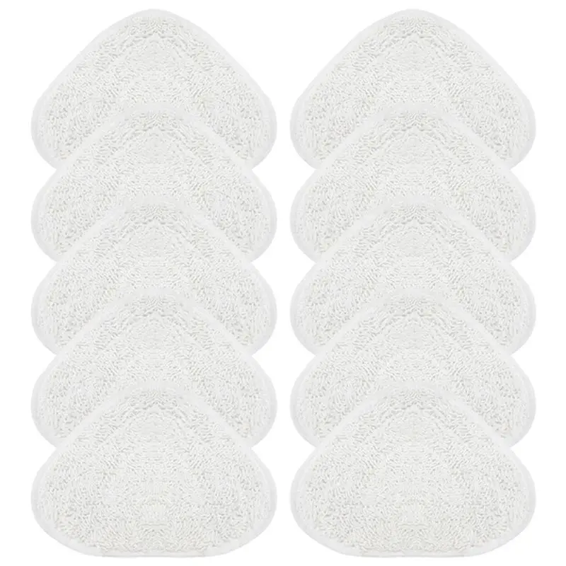 A39F Top 10 Uds almohadillas de mopa de vapor para aspiradora Vileda Ocedar lavable reutilizable almohadilla de fregona triangular paño de limpieza de suelo pieza de herramienta