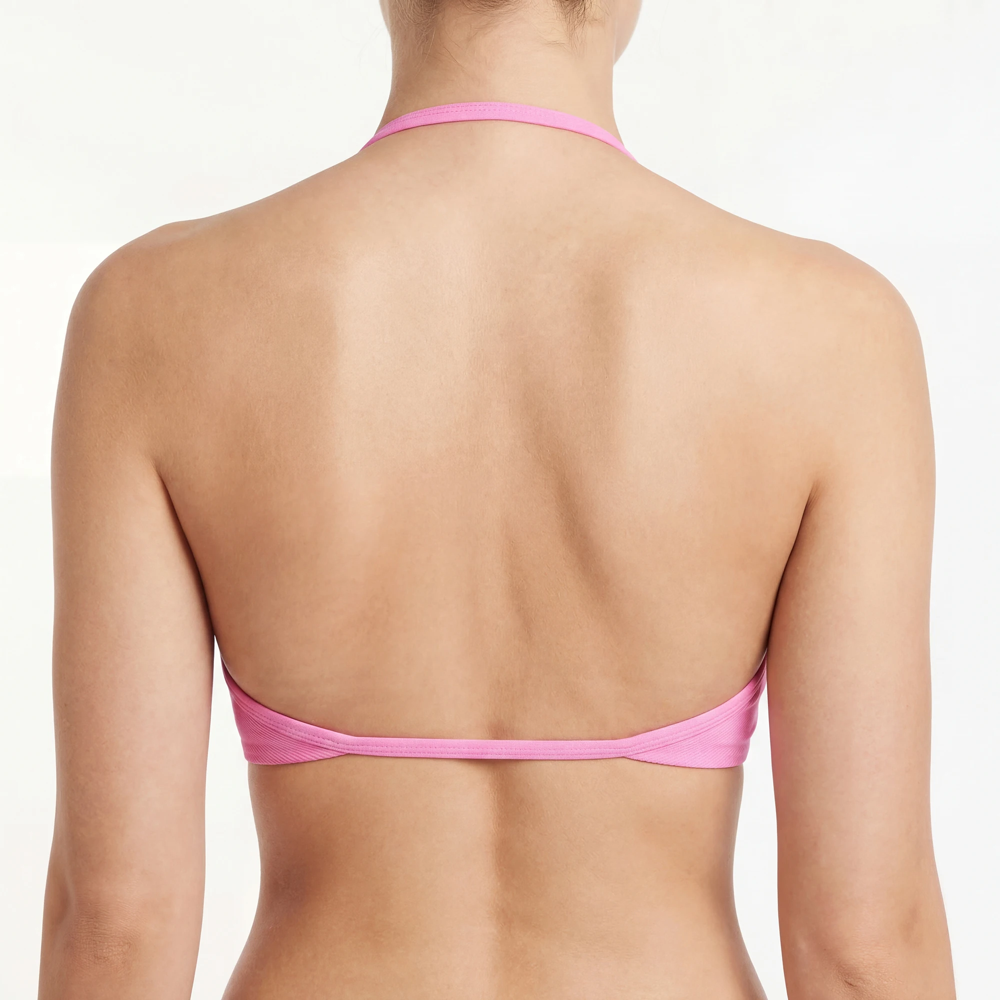 Women's High Support Strappy Sports Bra Seamless Halter Gym Yoga Top Thin Strap Scrunch Yoga Workout Underwear with Pads