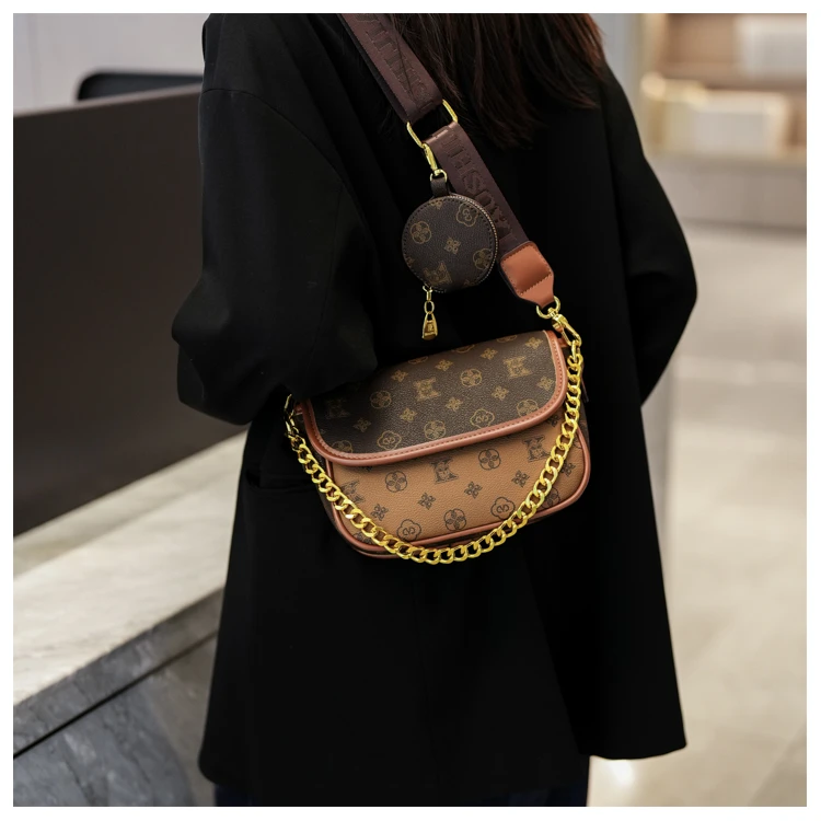 

Элегантная женская большая сумка из высококачественной кожи через плечо Сумки через плечо Модельер Популярные