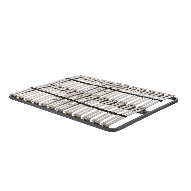 

Factory Direct Wholesale Slat Bed Base European king Size Bed Frame