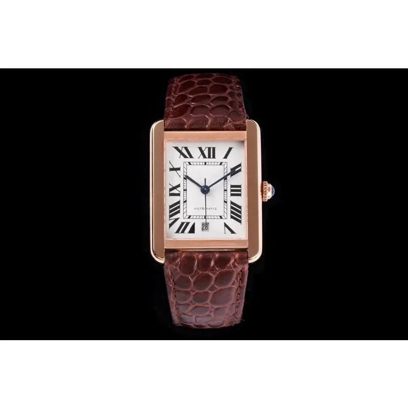 VIP2024 Top Imported Genuine Leather 42mm Tank Series Men\'s Luxury Noble and Exquisite Watch Luxury Watch Automatic Watch
