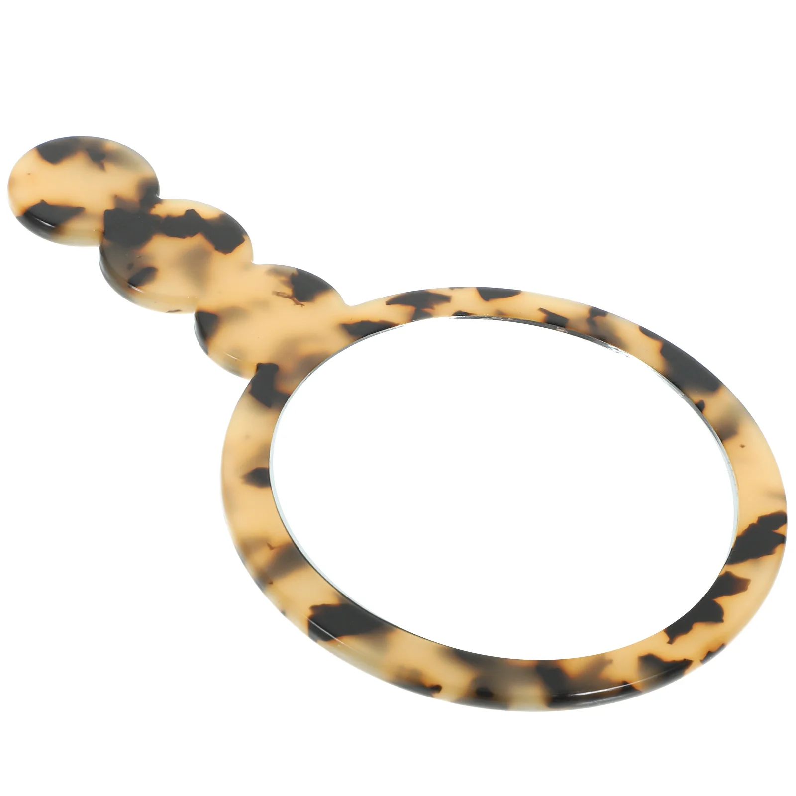 Przenośne, okrągłe, małe lusterko do makijażu w stylu vintage, lekkie, kompaktowe lusterko ręczne dla kobiet, lusterko podróżne do makijażu.