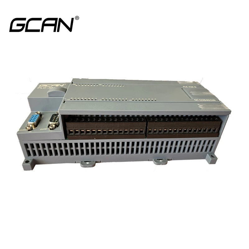 Controlador GCAN PLC de 24 vías, entrada Digital, relé de 16 vías, salida Digital, compatible con protocolo CANopen/Modbus RTU/TCP Master-slave