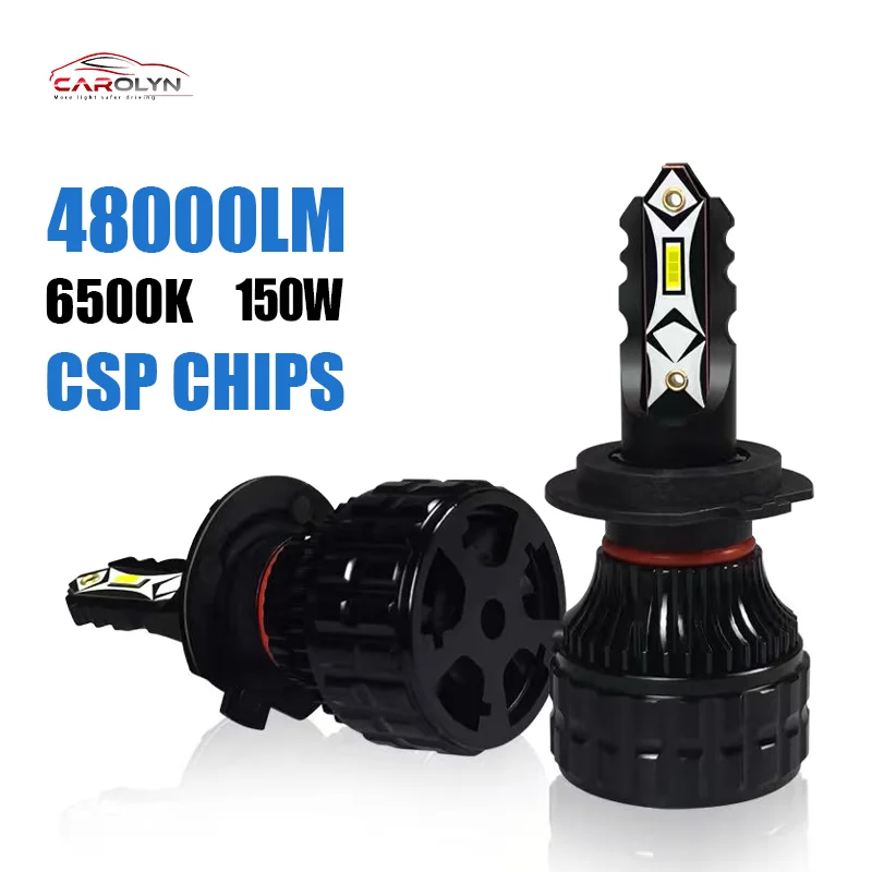 

H4 H7 LED Headlight Bulb H11 9005 HB3 9006 HB4 Auto Headlamp 150W 48000LM Super Bright CSP Driving Headlamp Bulb Turbo Fog Lamp