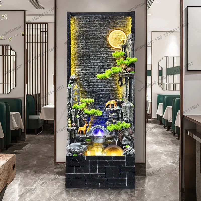 PG water curtain wall screen rockery fountain landscape balcony hotel entrance circulating water ornament
