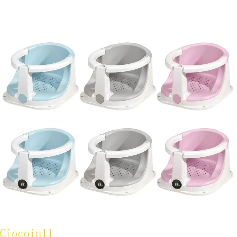 

Y1UB Infant Bathtub Support Chair Bath Stool with 4 Suction Cups and Comfortable