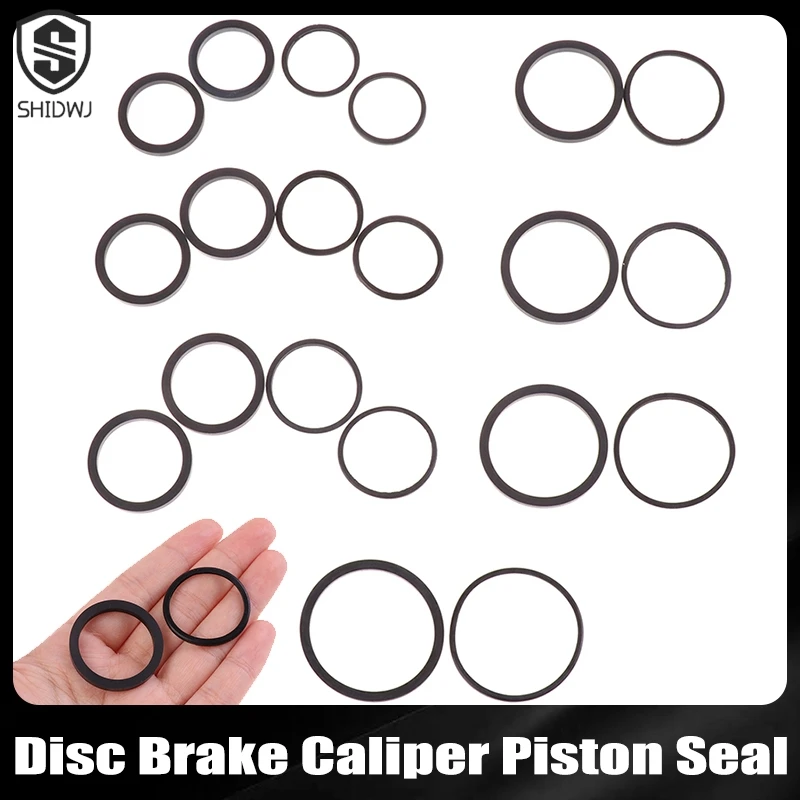 

2/4Pcs Mountain Road Bike Disc Brake Caliper Sealing Ring O-Ring Brake Piston Bicycle Motorcycle PE Wear-Resistant Seal Rings