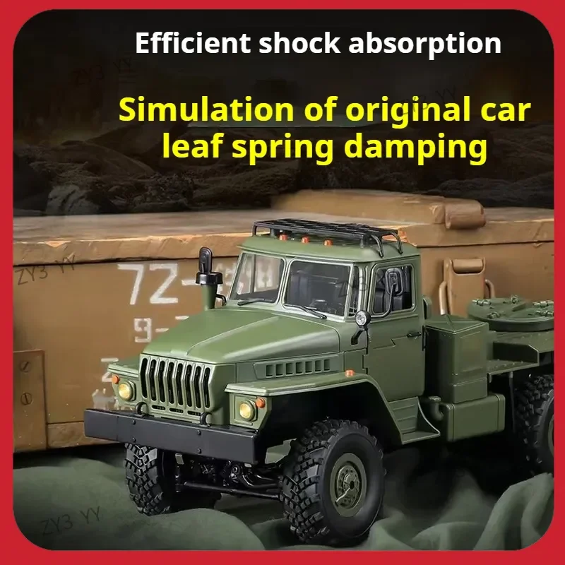 WPL B36-3 Remolque de transporte militar RC 1/16 6x6 6WD RTR - Control profesional completo ideal para juguetes para adultos y niños