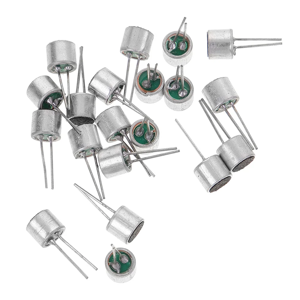 30 قطعة ميكروفون مكثف إلكتريت لاقط أسطواني عالي الحساسية متعدد الاتجاهات لتسجيل البث المباشر بودكاست Dj